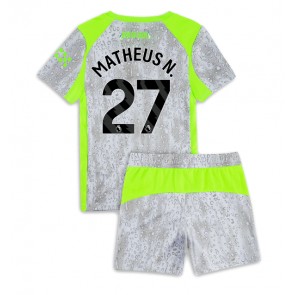 Manchester City Matheus Nunes #27 Dětské Alternativní dres komplet 2025-26 Krátký Rukáv (+ trenýrky)
